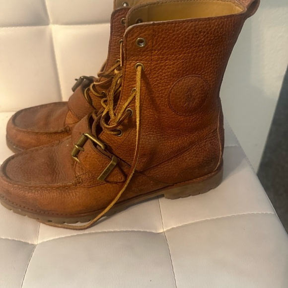 Polo by Ralph Lauren Men's Brown Leather Boots - Picture 2 of 4